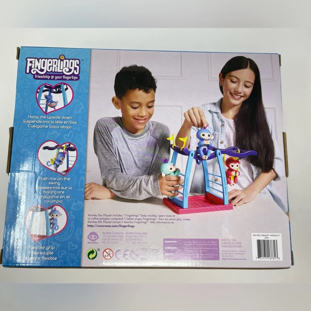 FINGERLINGS: Monkey Bar Playset. “Liv”. NEW in Box.